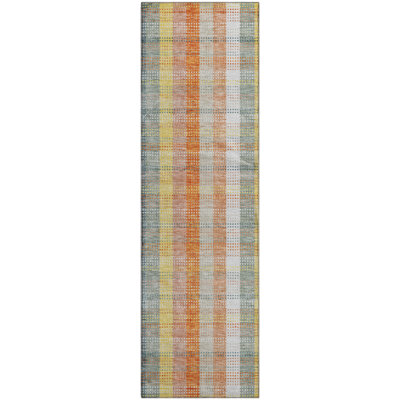 Premium Machine Washable Prisco Peach Rug