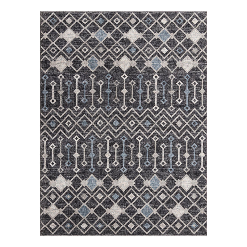 Barnkine Geometric Indoor Rug, Rectangle 7'10" x 10'