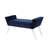 Turner 45" Black And Clear Upholstered Velvet Bench-899646328
