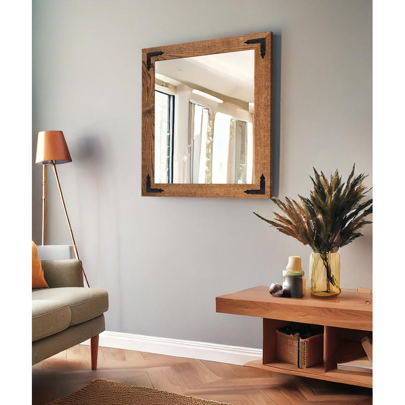 Miroir Gracie Oaks, Miel, 36 po x 33 po