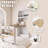 Foldable Dining Table With Storage Shelf And Side Hooks-2135956882