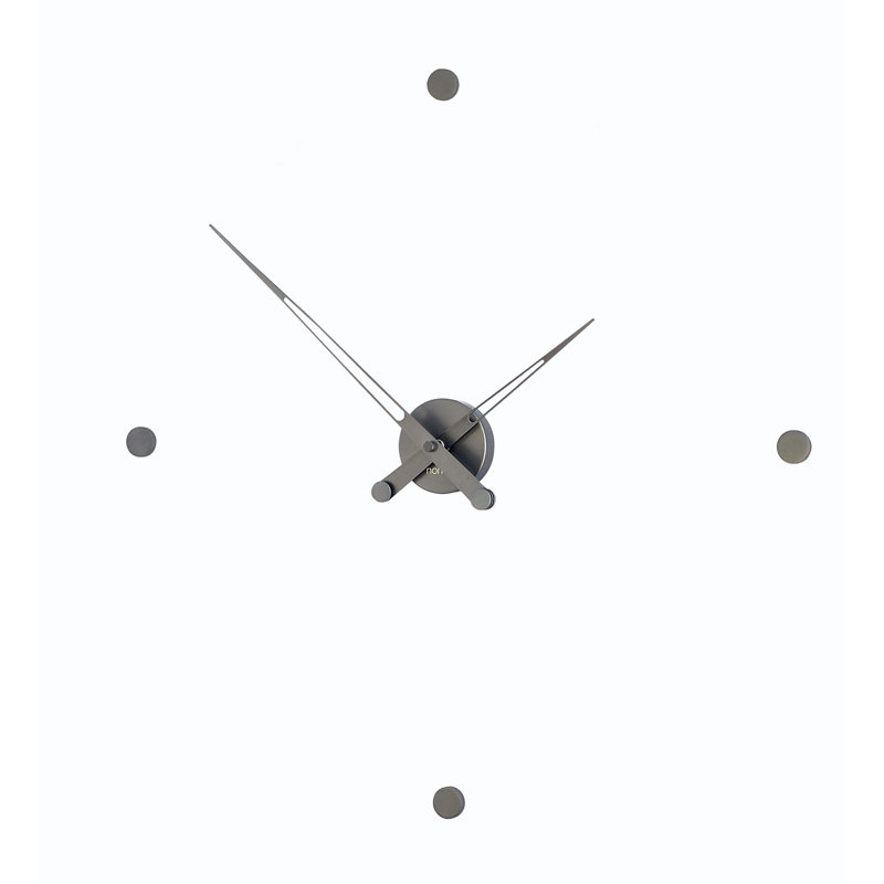 Rodon Metal Analog Wall Clock, Graphite