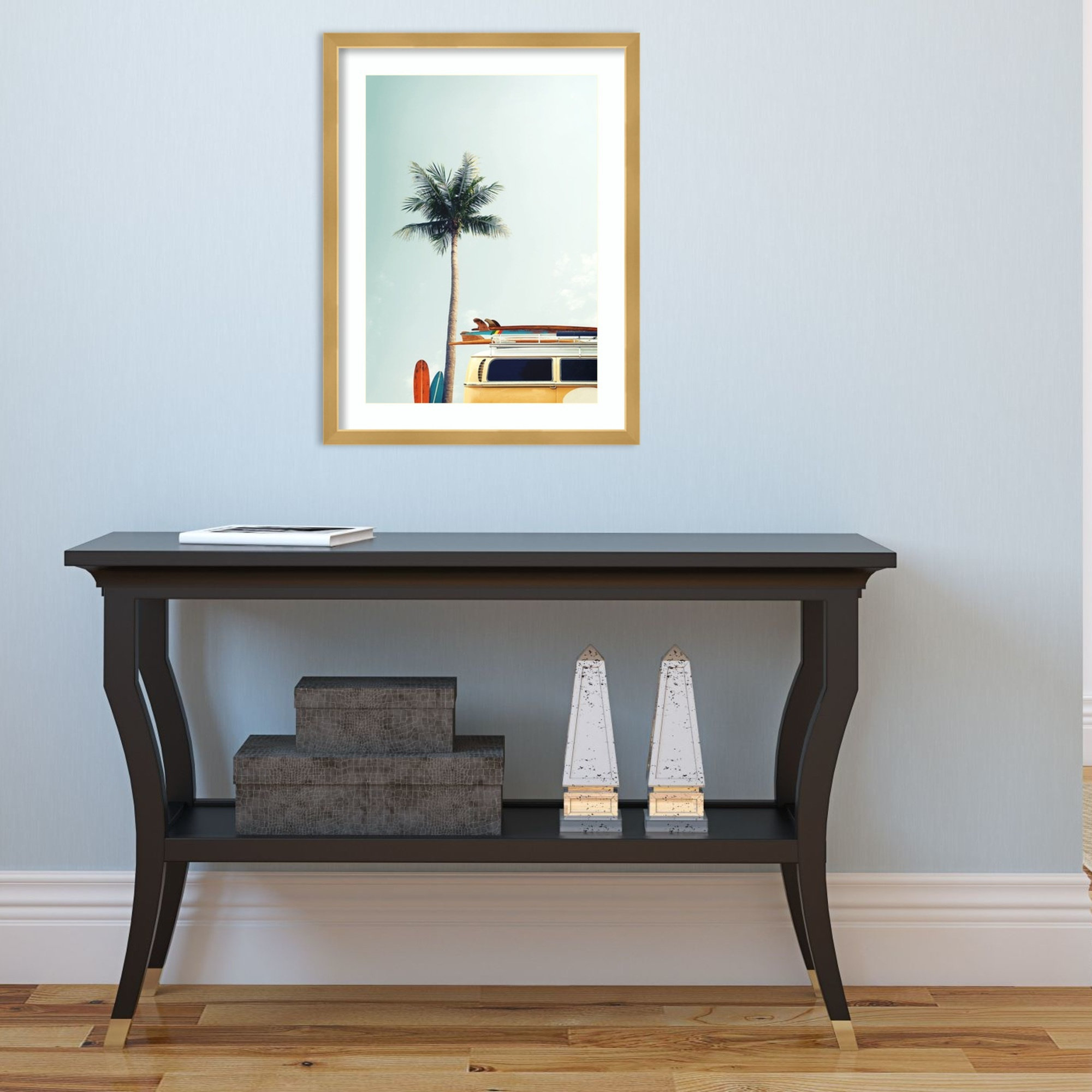 Surf Bus Yellow by Design Fabrikken, Gold, 19.5" H x 15" W x 0.75" D