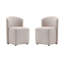 Chaise d'appoint de salle à manger rembourrée Hearth-124508268
