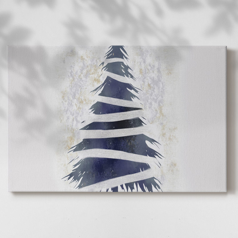 Art de Noël de Noël III - Toile tendue avec châssis - Liv, H 24 po x l 36 po