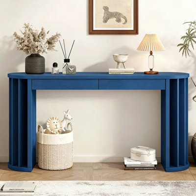 Console ovale simple de style nordique