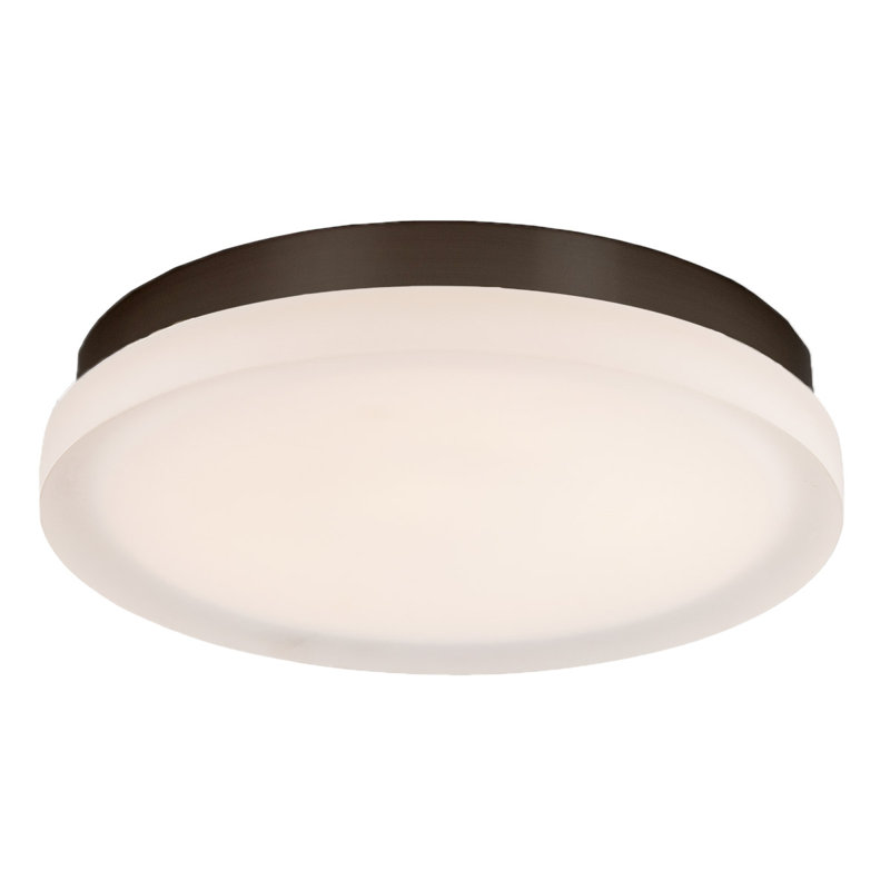 Slice 1 - Light LED Flush Mount, Brushed Nickel, 2.5" H x 11" W x 11" D