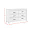 Commode double 6 tiroirs Decker