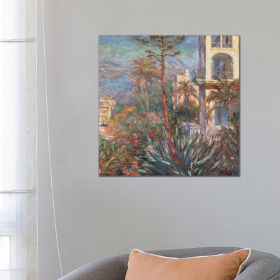 Les Villas A Bordighera by Claude Monet - Wrapped Canvas Painting