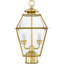 Luminaire suspendu de style lanterne extérieure 2 lumières 9 pouces avec abat-jour en verre biseauté transparent-101230816