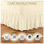 Premium Cotton Blend Plain Dyed Valance Sheet | Soft Durable and Breathable Luxury Bed Sheet for Ultimate Comfort-35991548-35991541