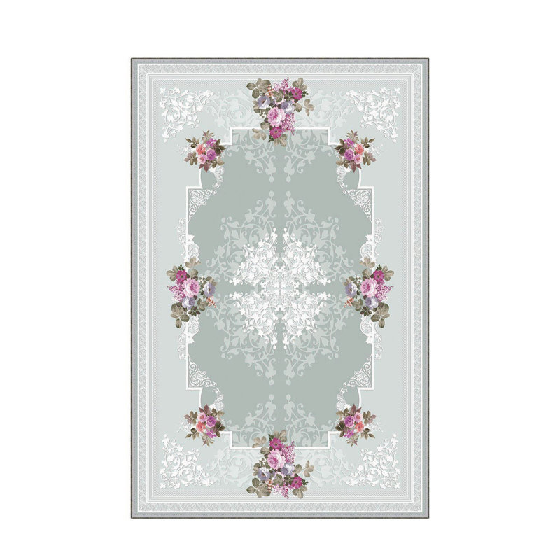 Tapis d'entrée antibactérien, 39,4 po x 59,1 po | 100% polyester, hauteur des poils de 0,4 po, envers en feutre de PVC antidérapant | Lavable à la machine, impression numérique 3D, durable et élégante pour une décoration moderne