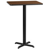 Jaramillo Rectangular Laminate Table Top with Standard or Bar Height Table Base
