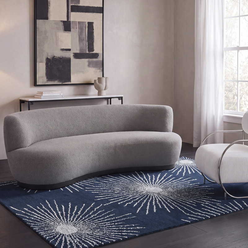 Tapis intérieur / extérieur floral Amier, Rectangle 5 pi x 8 pi