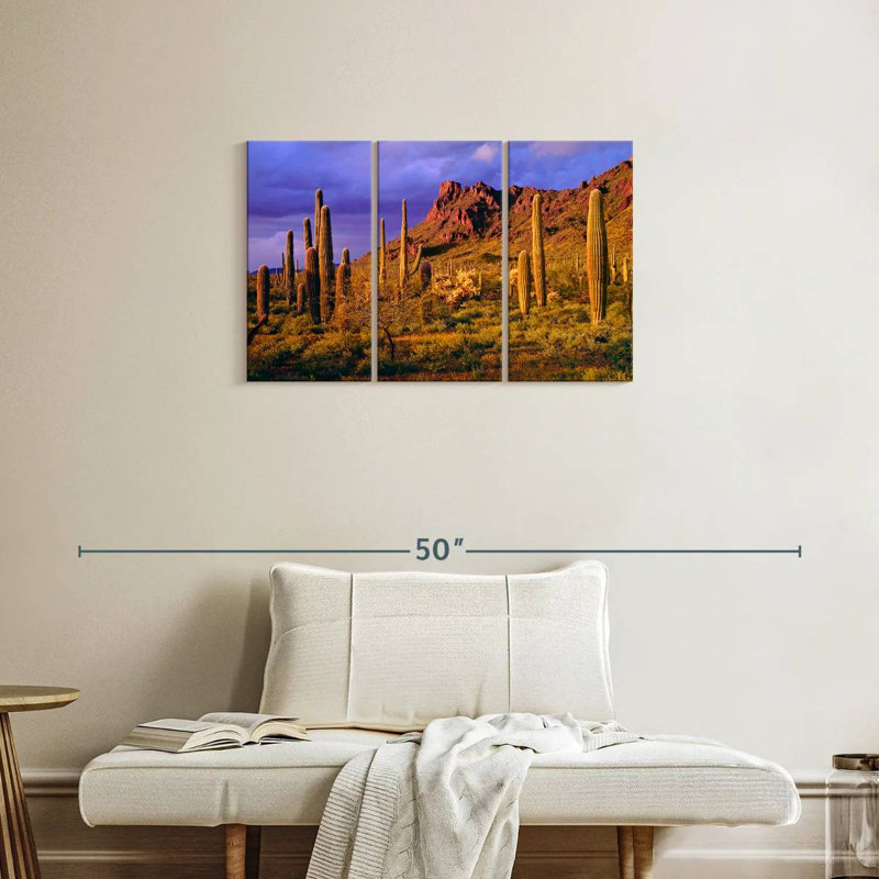 Harnek Arizona Cactus Plants, H 20 po x l 33 po