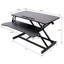 Bureau pour ordinateur portable à hauteur ajustable (sans tabourets)-1421678528