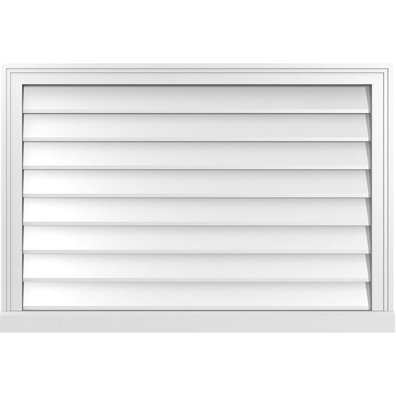Cadre de seuil Brickmould, brun clair apprêté, H 26 po x l 38 po x P 2 po