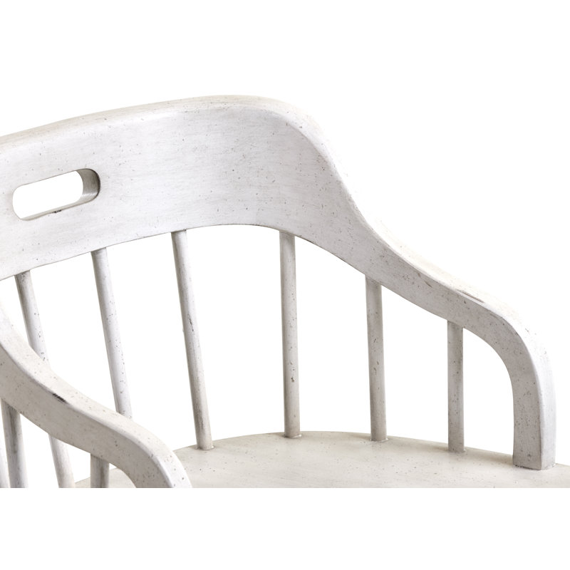 Chaise avec accoudoirs à dossier Windsor Trisha Yearwood Home, Blanc