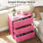Painted 3-Drawer Nightstand For Bedroom-585351904