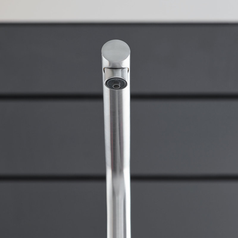 Robinet de cuisine à poignée simple bleu avec accessoires, Chrome ciel étoilé