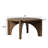 30'' Wide Round Wood Coffee Table With Arch Leg-976907570