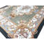 Hand-Knotted High-Quality Gold, Green, and White Area Rug