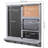 Chalkboard Wall Organizer with Mail Basket, Cork and Key Hooks