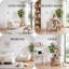 Chaise d'appoint moderne avec dossier d'inspiration arc-en-ciel, lin ivoire-1044637225