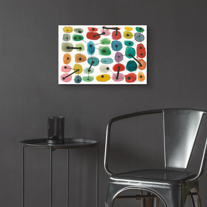«Mid Century 2» par Cheryl Warrick, art mural en verre acrylique, H 16 po x l 24 po x P 0,2 po