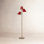 Culver Tree Lamp, Weathered Brass, Crimson Red shades