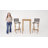 Aiyden 2 - Person Wicker Patio Dining Set with Rectangular Table-1216123316-1216122439