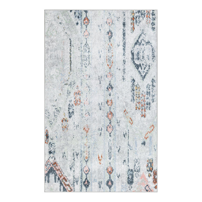 Massie Abstract Indoor Rug, Rectangle 4'1" x 6'1"