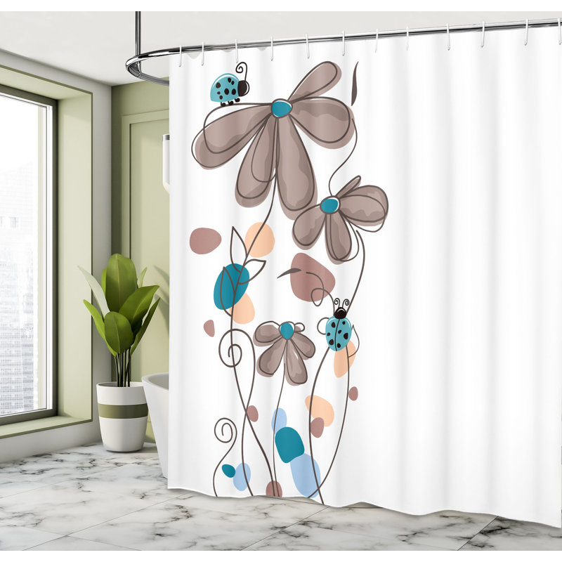 Ensemble de rideau de douche Kids, 69"H x 75"W, Taupe chaleureux