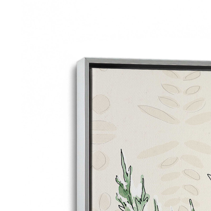 «Festive Blooms VI» par Anne Tavoletti, reproduction d'art, H 16 po x l 12 po, Floater Frame, Argent argent