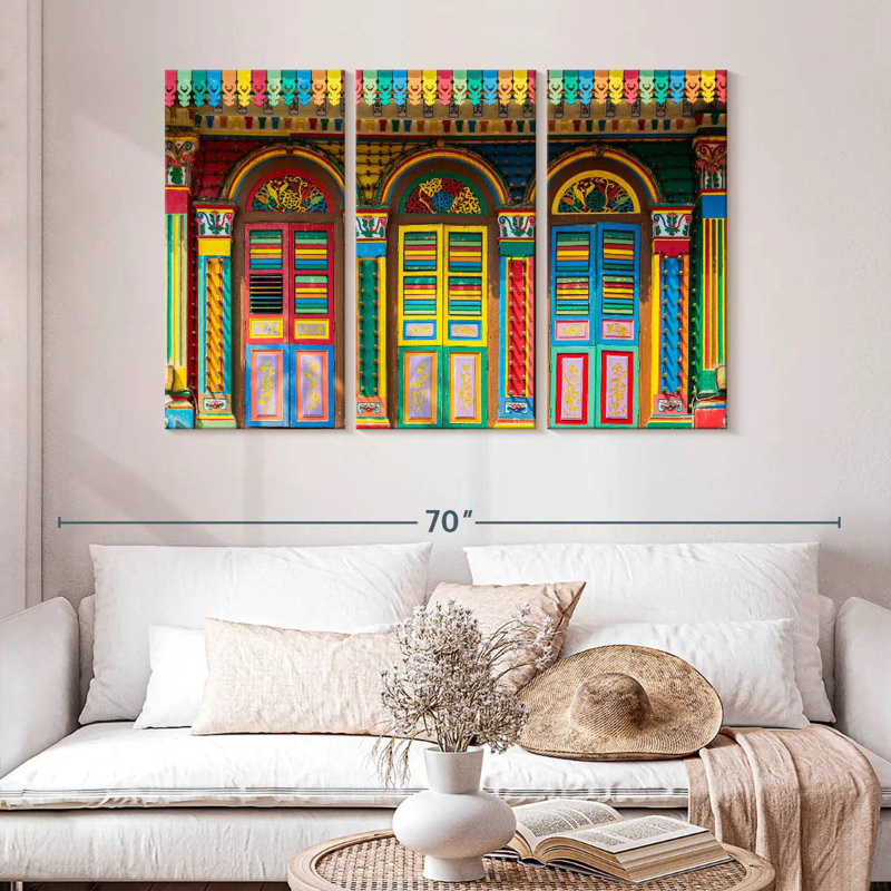 Lumineux Little India Doors, H 32 po x l 50 po