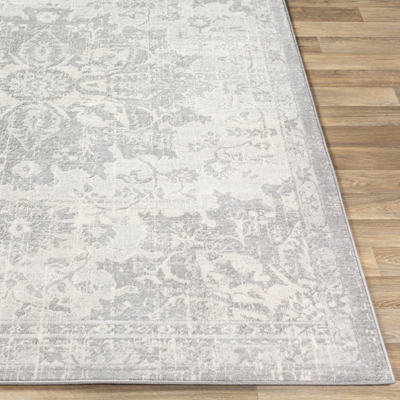 Tapis oriental tissé à la machine, Rond 6 pi 7 po