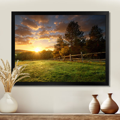 «Fence Ranch at Sunrise», reproduction de photo