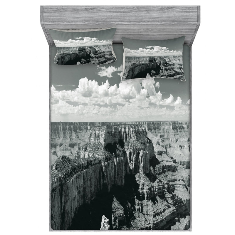 Microfiber Sheet Set, Queen Sheet Set with Fitted Sheet