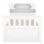 Base de lit plateforme avec bibliothèques de rangement, tablettes et tiroirs Captain-1166100347