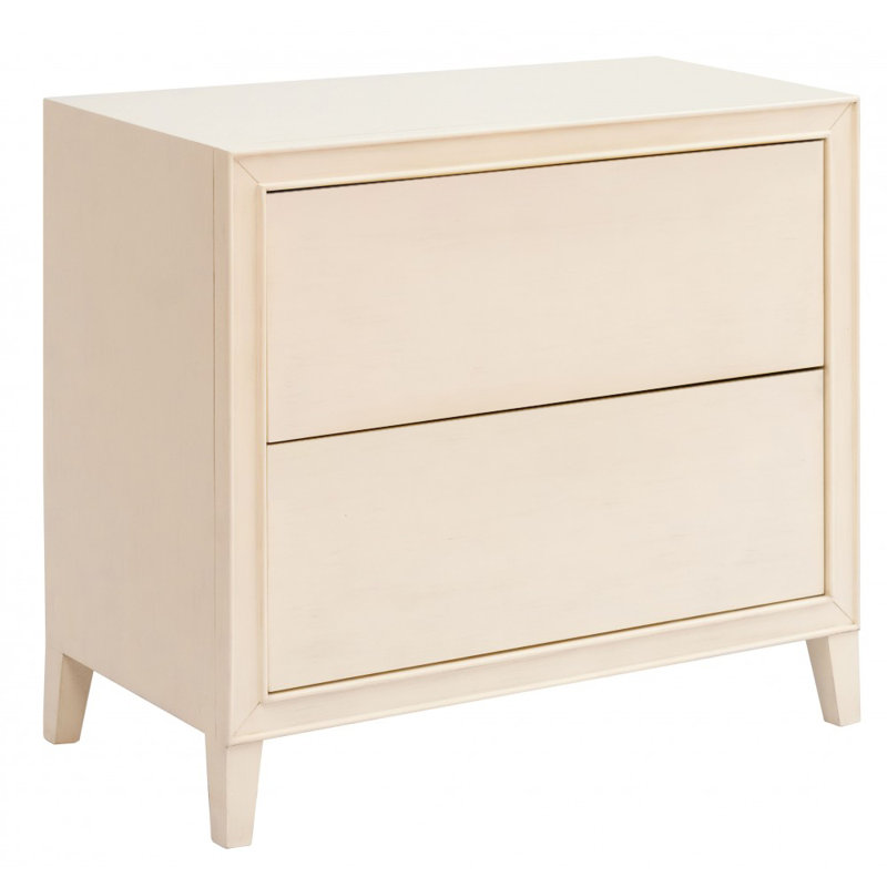 Paris Bedside Table, Antique White
