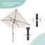Parasol de marché éclairé 6 pi x 9 pi Krol-585260795