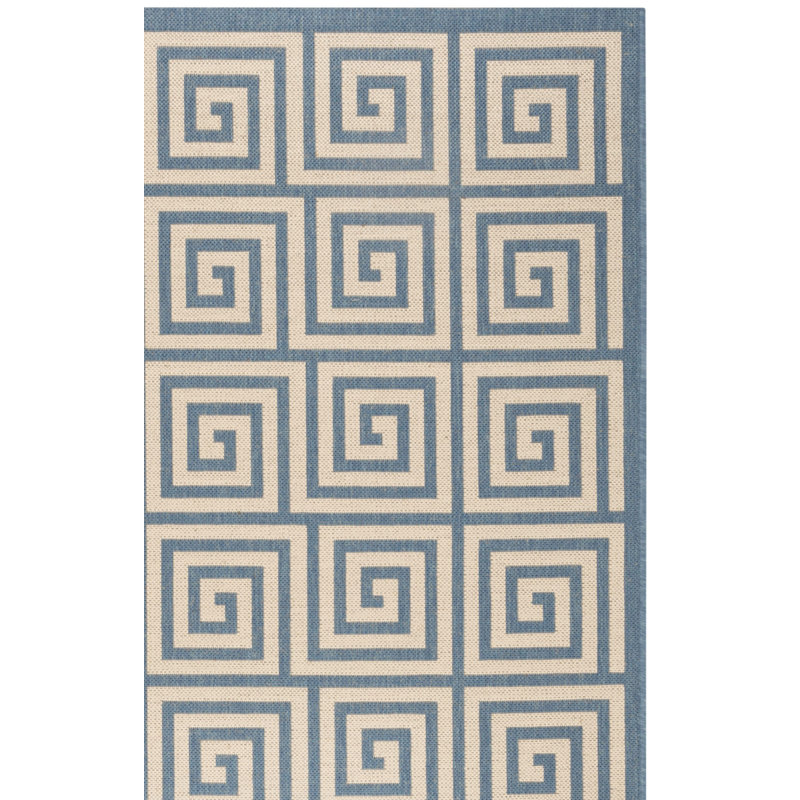 Tapis d'intérieur / extérieur géométrique Gowanus 100 Performance, Rectangle 4 pi x 6 pi