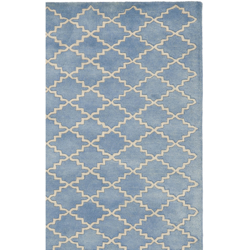Carolene Hand Tufted Wool Geometric Rug, Rectangle 2' x 3'