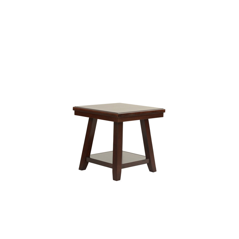 Table de bout avec rangement en bois d'hévéa pour table de bout 1 pièce Modern Bold