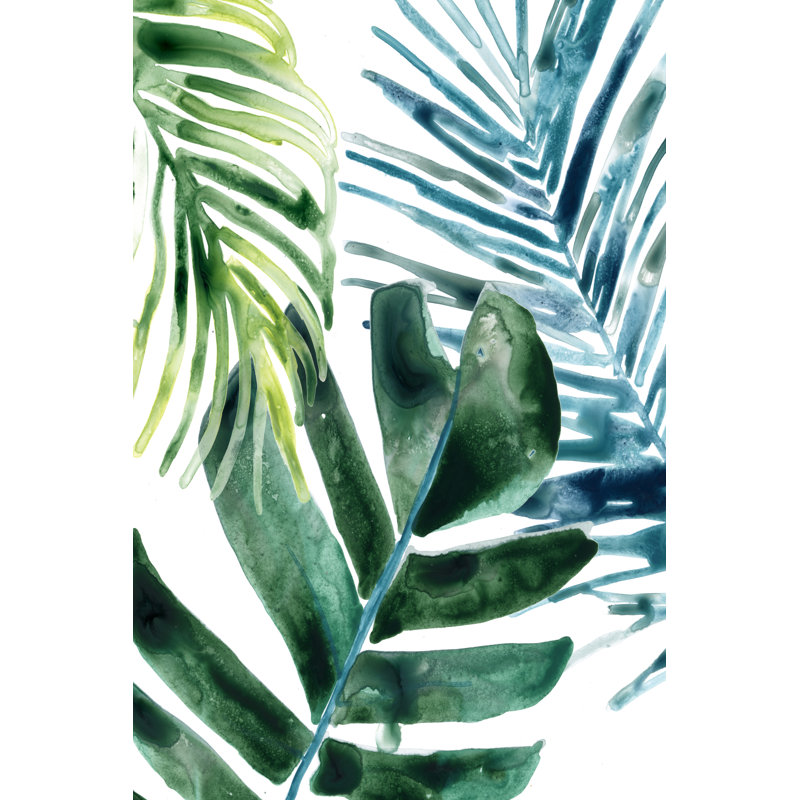 Mélange de feuilles tropicales I, H 48 po x l 32 po x P 1,25 po