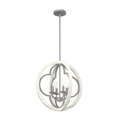 Lustre sphérique unique à 4 lumières Gablecrest