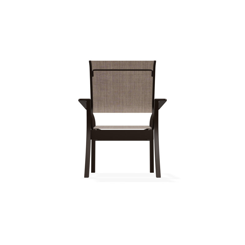 Leeward Outdoor Dining Chair, Augustine Fennel Sunbrella®, Kona
