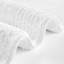 Tapis pour salle de bain blanc réversible 24 x 60 po 100% coton 3000 g / m² - épais, texture douce, lavable à la machine