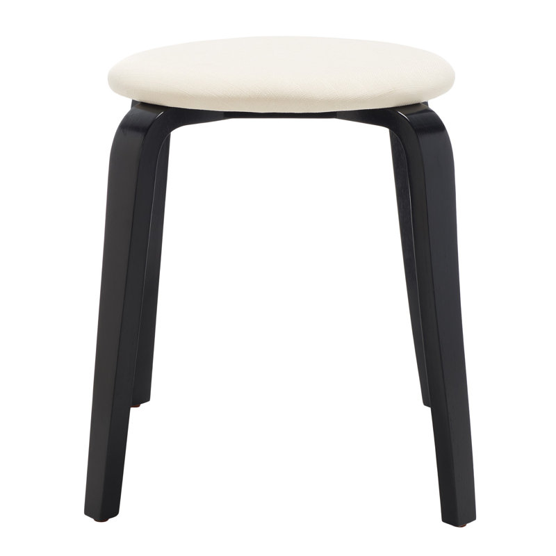 Tabouret d'appoint empilable Navid, Noir, noir, noir, noir