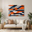 Geometric Abstraction 14 Grey Metal Wall Art-134255125